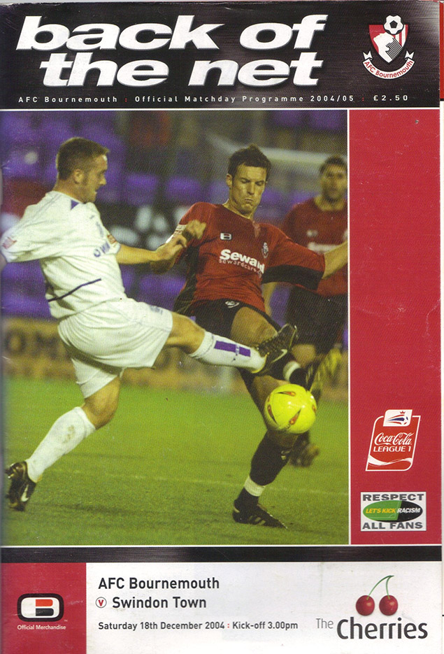 <b>Saturday, December 18, 2004</b><br />vs. AFC Bournemouth (Away)